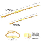 Personalized Chain Bracelet Name Engraved for Women