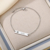 Animal Picture Engraved Bracelet Stainless Steel Women's Jewelry