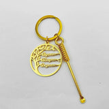 Tree of Life Keychain with Ear Cleaner Spoon Pandent Personalized Name