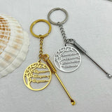 Tree of Life Keychain with Ear Cleaner Spoon Pandent Personalized Name