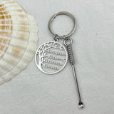 Tree of Life Keychain with Ear Cleaner Spoon Pandent Personalized Name