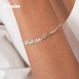 Personalized Name Bracelet for Women Stainless Steel