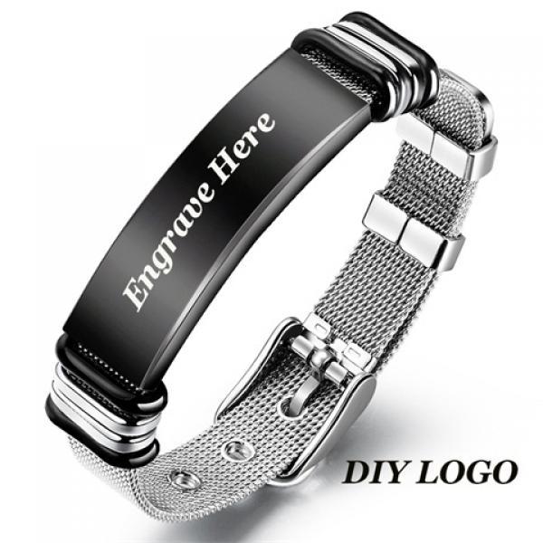 Personalized Stainless Steel Men's Bracelet