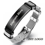 Personalized Stainless Steel Men's Bracelet