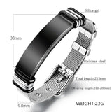 Personalized Stainless Steel Men's Bracelet