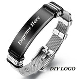 Personalized Stainless Steel Men's Bracelet