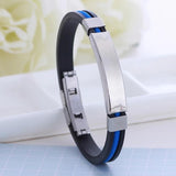 SHOUMAN Personalize Engraved Name Bracelets for Dad Son