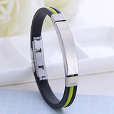 SHOUMAN Personalize Engraved Name Bracelets for Dad Son