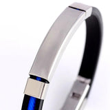 SHOUMAN Personalize Engraved Name Bracelets for Dad Son