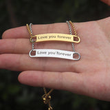 Personalized Baby Name Bar Bracelet Stainless Steel