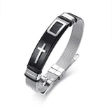 Stainless Steel Adjustable Men Bracelet Bangle