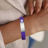 ID Wristbands for Women with Type 1 Diabetes, Engraved ICE Bangle
