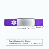 ID Wristbands for Women with Type 1 Diabetes, Engraved ICE Bangle