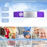 ID Wristbands for Women with Type 1 Diabetes, Engraved ICE Bangle