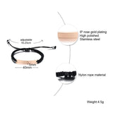 Engraved Stainless Steel ID Bangle Bracelet for Her