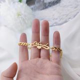 Personalised Letter Stainless Steel Name Bracelet for Women