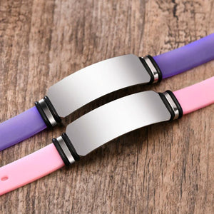 Customized Stainless Steel ID Bracelet for Women