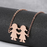 Family Bracelets 2 Kids Girl Boy Stainless Steel Personalise