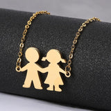 Family Bracelets 2 Kids Girl Boy Stainless Steel Personalise