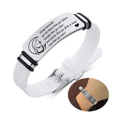 Personalized Silicone Sports Wristband Engraving Bracelet