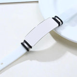Personalized Silicone Sports Wristband Engraving Bracelet