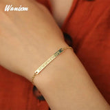 Custom Engraved Stainless Steel ID Couple Bracelet