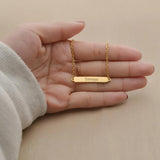 Personalized Engraving Heart Nameplate Bracelet Stainless Steel