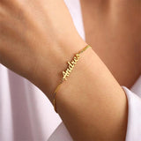 Personalized Stainless Steel Name Bracelet for Women 3mm Cuban Chain