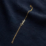 Personalized Stainless Steel Name Bracelet for Women 3mm Cuban Chain