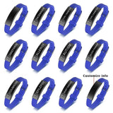 Silicone Medical Alert ID Bracelet for Women Kids Engrave Disease Name Emergency