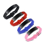Silicone Medical Alert ID Bracelet for Women Kids Engrave Disease Name Emergency