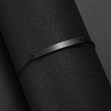 Personalised Stainless Steel Baguette Bracelet Women Jewelry