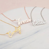 Women's Stainless Steel Name Bracelet Letter Charm Personalized Jewelry
