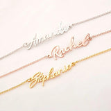 Women's Stainless Steel Name Bracelet Letter Charm Personalized Jewelry