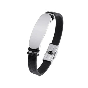 Men's Stainless Steel Tag Family Love Bracelet Personalized Gift
