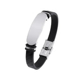 Men's Stainless Steel Tag Family Love Bracelet Personalized Gift