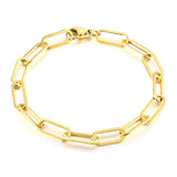 Personalized Chic Paper Clip Chain Bracelet