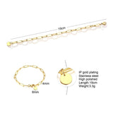 Personalized Chic Paper Clip Chain Bracelet