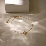 316L Stainless Steel Round Pendant Love Women's Bracelet