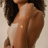 316L Stainless Steel Round Pendant Love Women's Bracelet