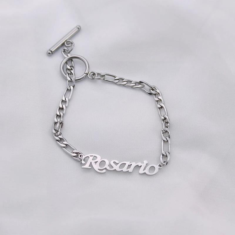 Stainless Steel Name Bracelet for Women