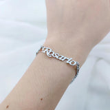 Stainless Steel Name Bracelet for Women