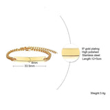 Personalized Kids Baby Chain Bracelet Stainless Steel Silver Engrave Name