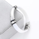 Custom Name Date Stainless Steel Rubber Bracelet