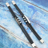 Men's Leather Bracelet with 3 Beads, Personalized Engraved Name and Date