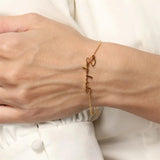 Personalized Stainless Steel Name Chain Bracelet for Women