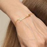 Personalized Stainless Steel Name Chain Bracelet for Women