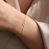 Initial Bracelet Stainless Steel Alphabet Letter A-Z Personalize Jewelry