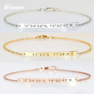 Engraved Name Bracelets Heart Crown Bracelet
