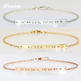 Engraved Name Bracelets Heart Crown Bracelet